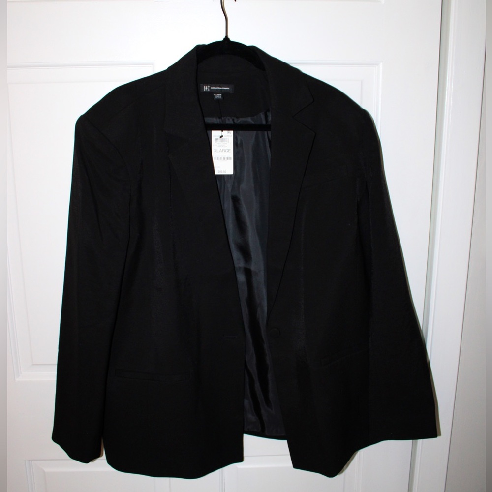 International concepts black blazer